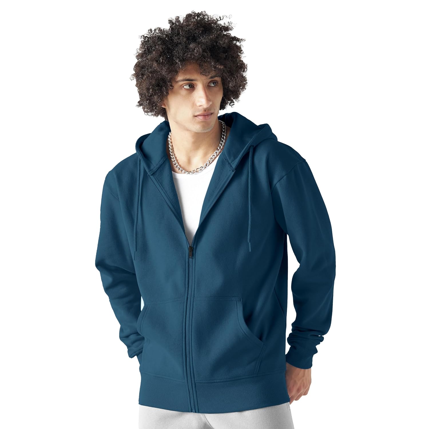 broader BASIC SWEAT ZIP HOODIE OVY KAJA